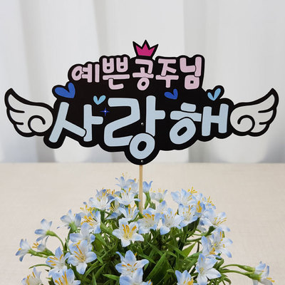 칼라토퍼글씨픽-예쁜공주님