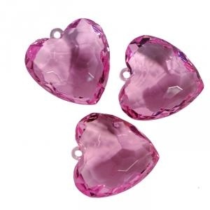 비즈 2 - 핑크 하트(가로 약 4.5cm, 세로 약 4.7cm) 