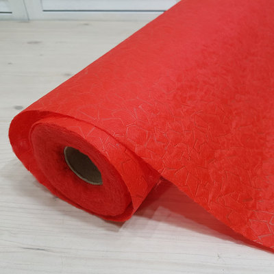 <특가>엠보부직롤-빨강(54Cm*10yd)