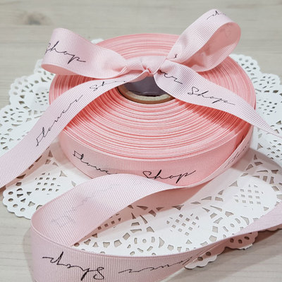 필기체골직25mm-살구핑크